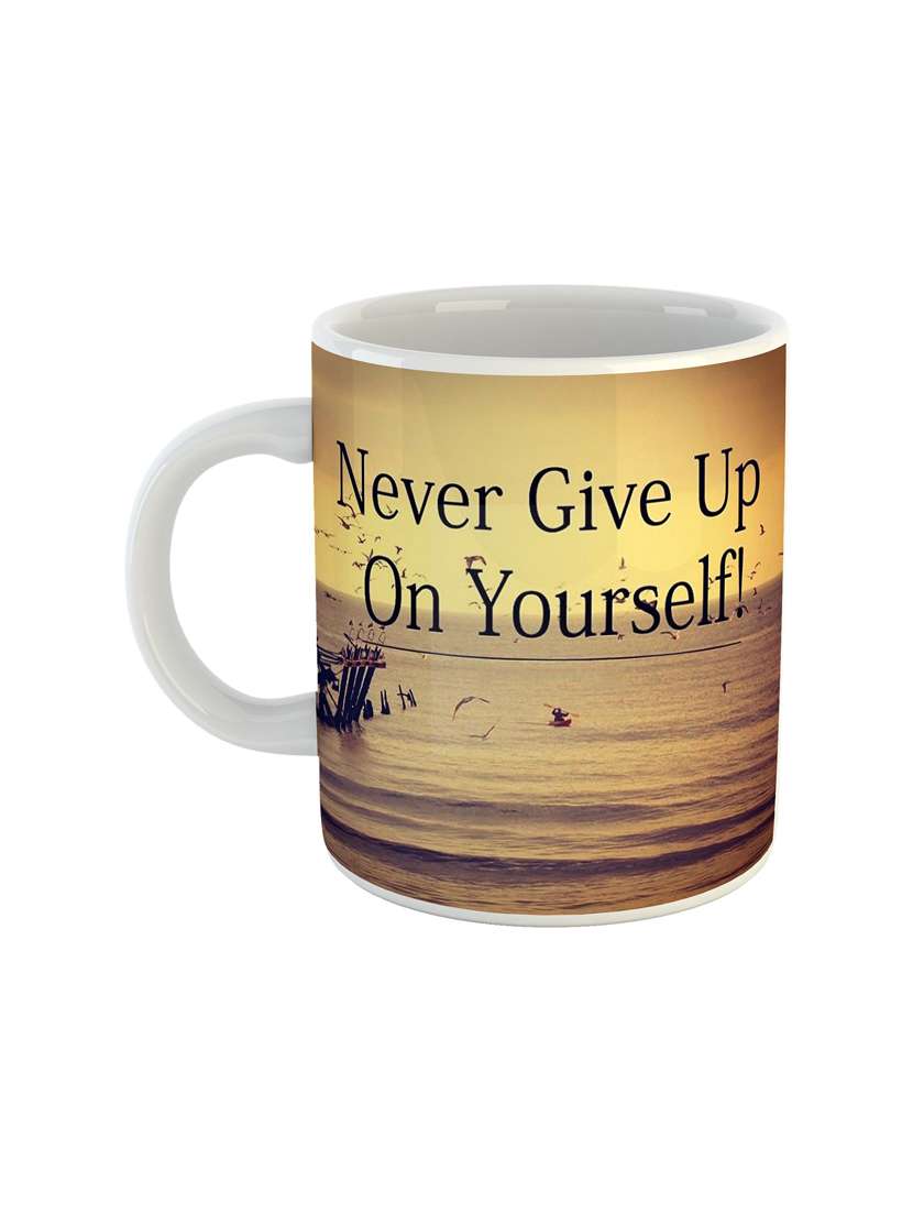 multi coloured printed coffee mug
