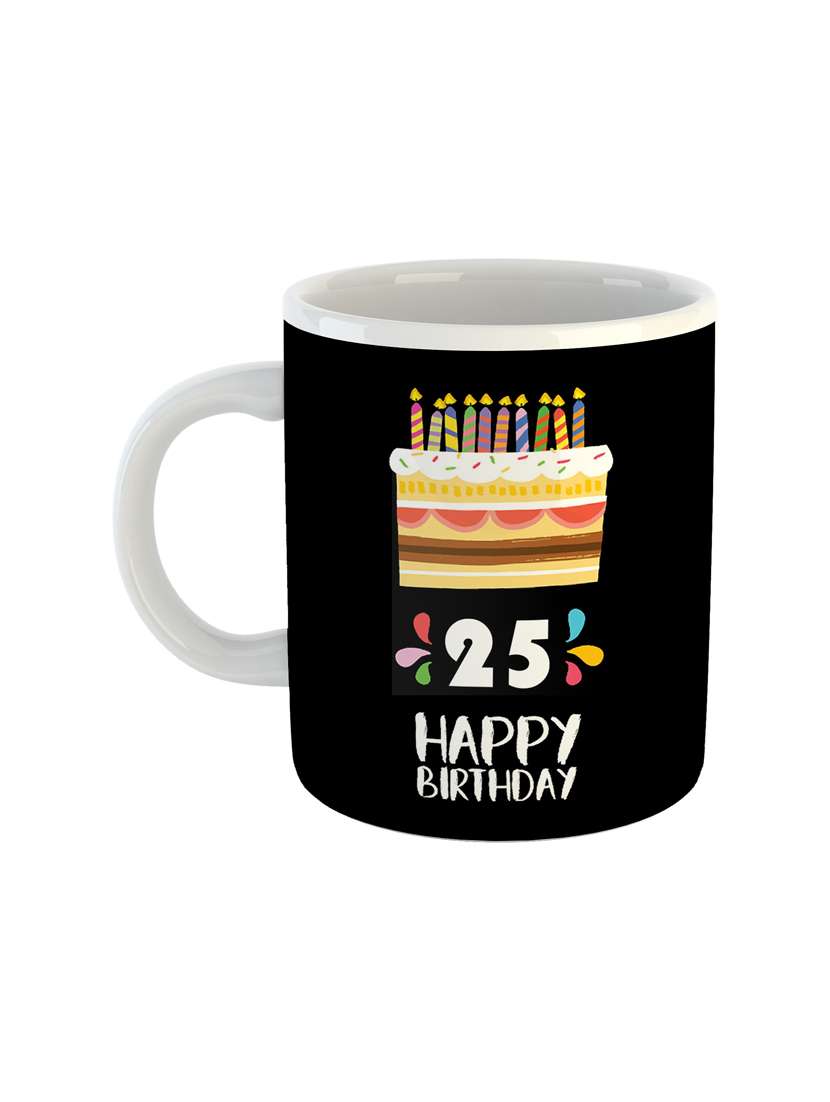 multi coloured printed coffee mug
