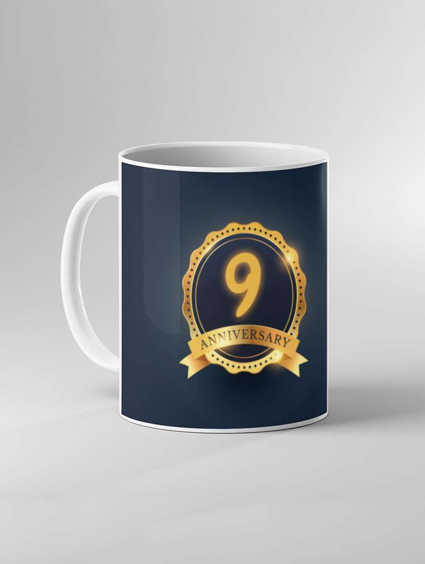 multi coloured printed coffee mug