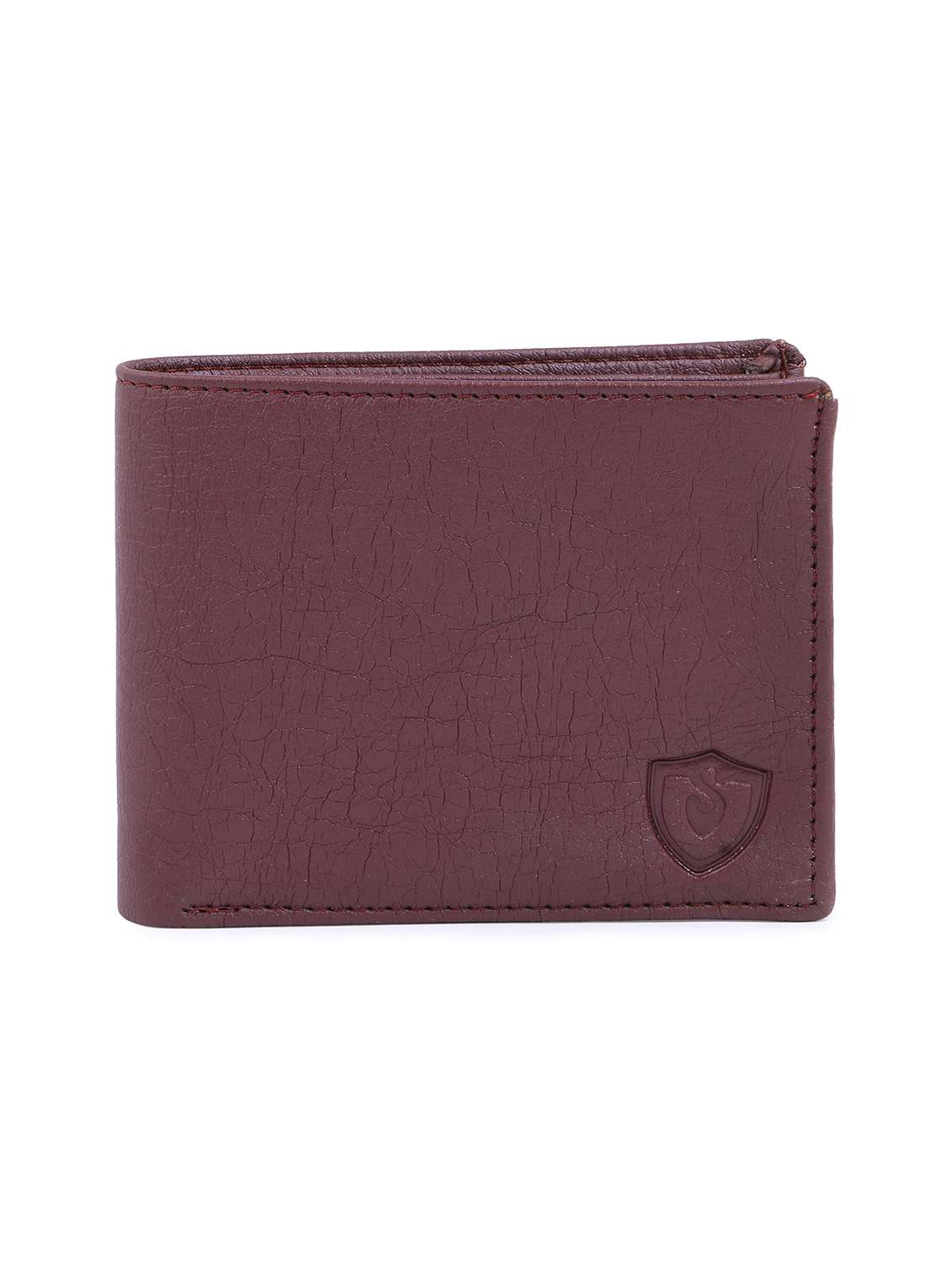 brown leatherette wallet