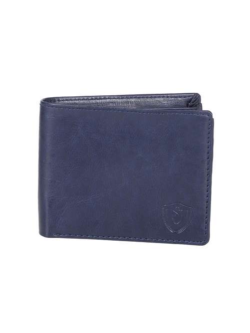 navy blue leatherette wallet - 19260239 -  Standard Image - 0