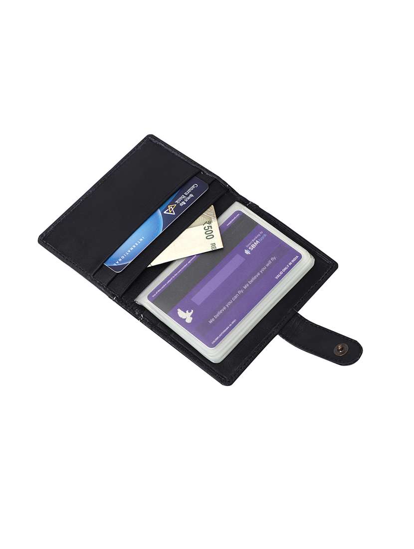 black leatherette wallet - 19260243 - Standard Image - 5
