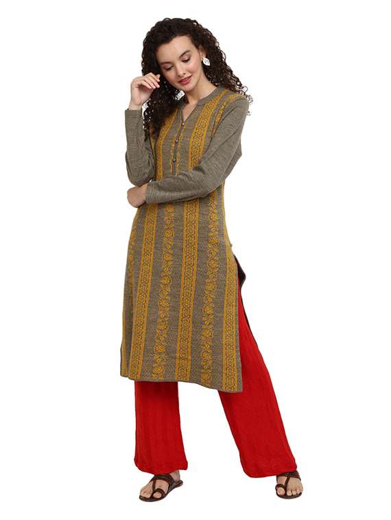 red knitted palazzo - 19260919 -  Standard Image - 3