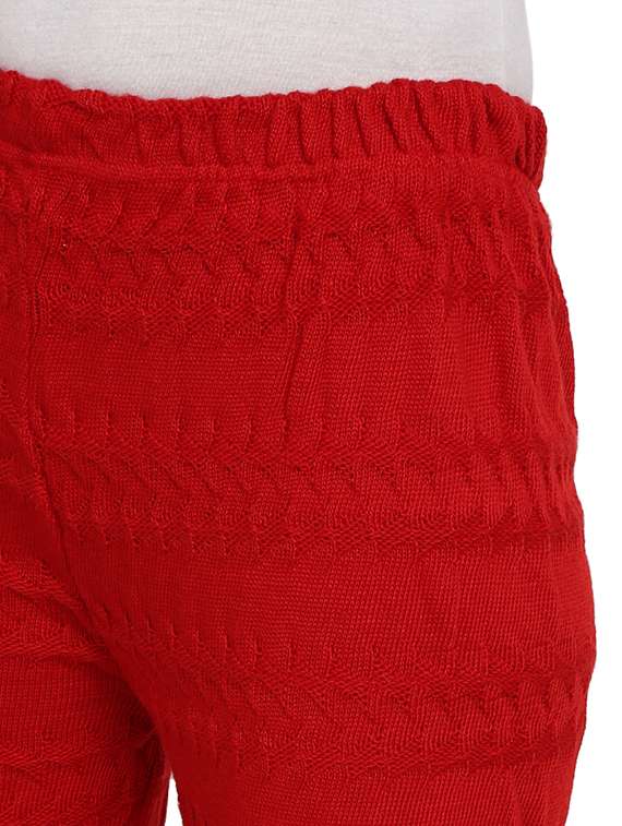 women red mid rise woolen palazzo - 19260926 -  Standard Image - 5