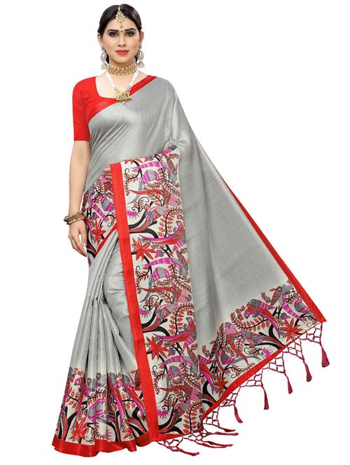 self designed woven saree with blouse - 19261528 -  Standard Image - 0