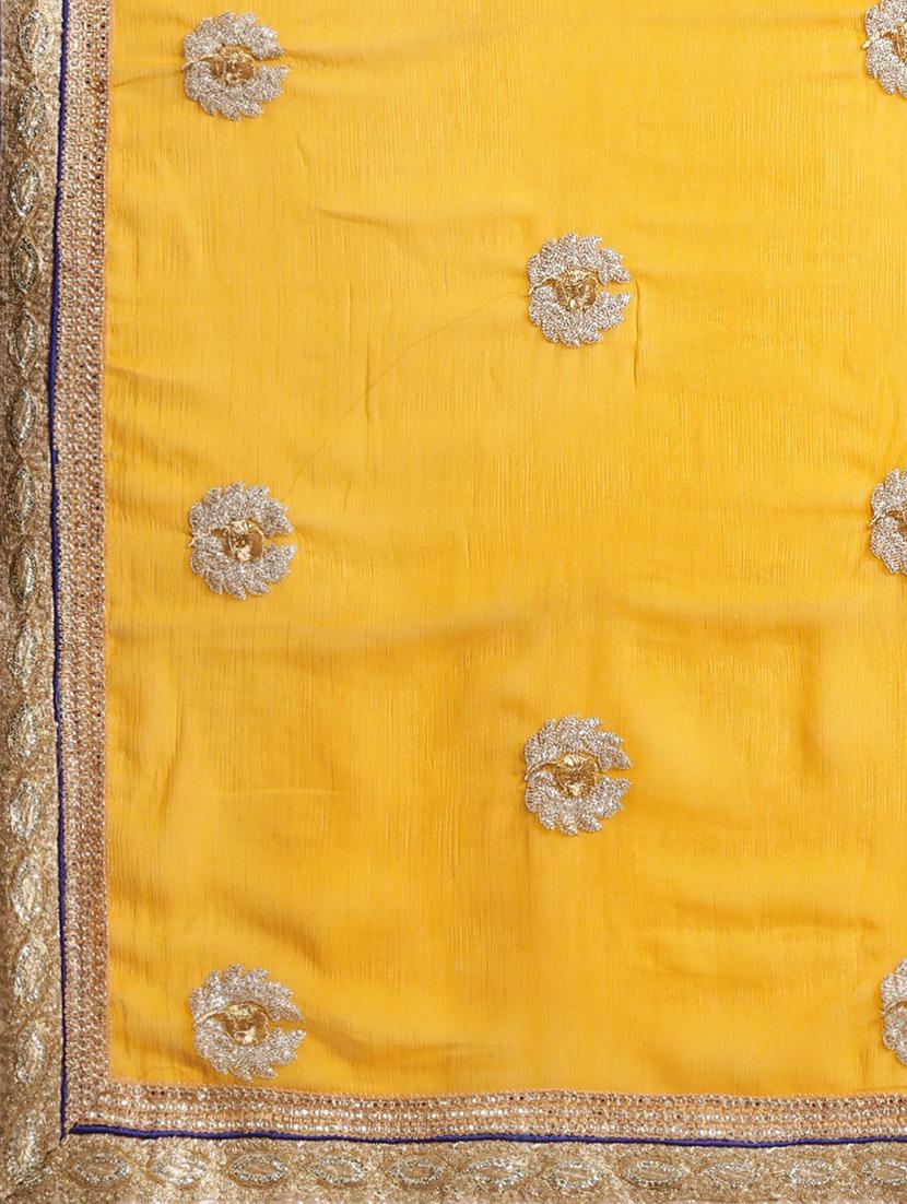 embroidered bollywood saree with blouse - 19262136 - Standard Image - 3