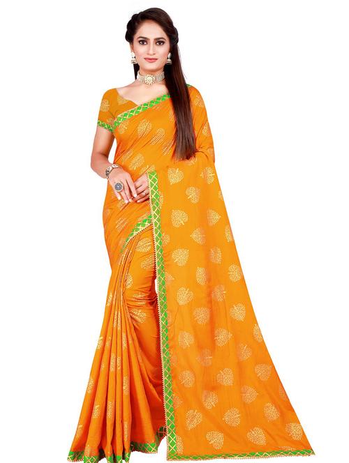 printed bollywood saree with blouse - 19262996 - Standard Image - 0