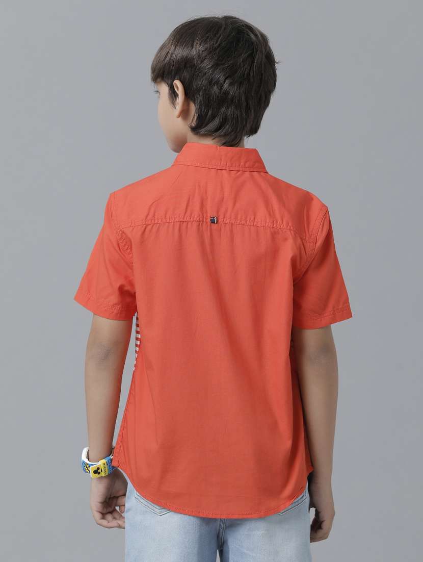 orange printed shirt - 19263342 - Standard Image - 3