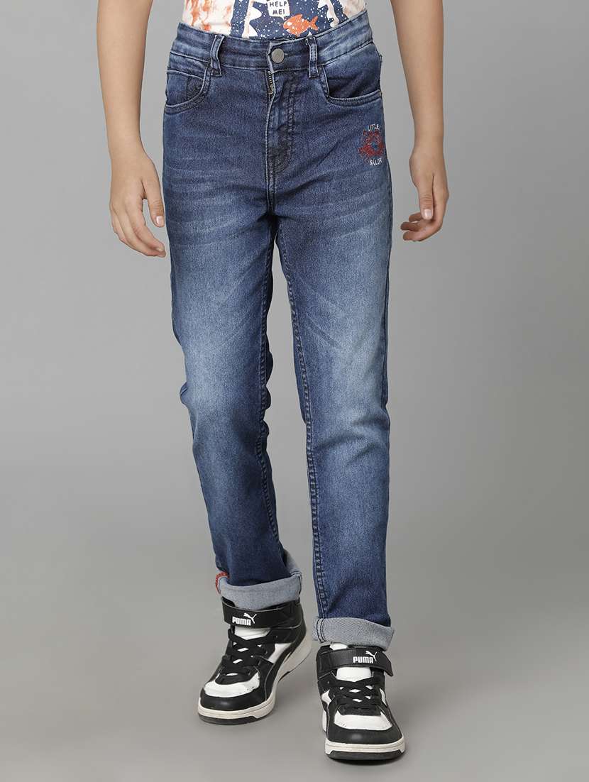boy's plain slim fit jeans