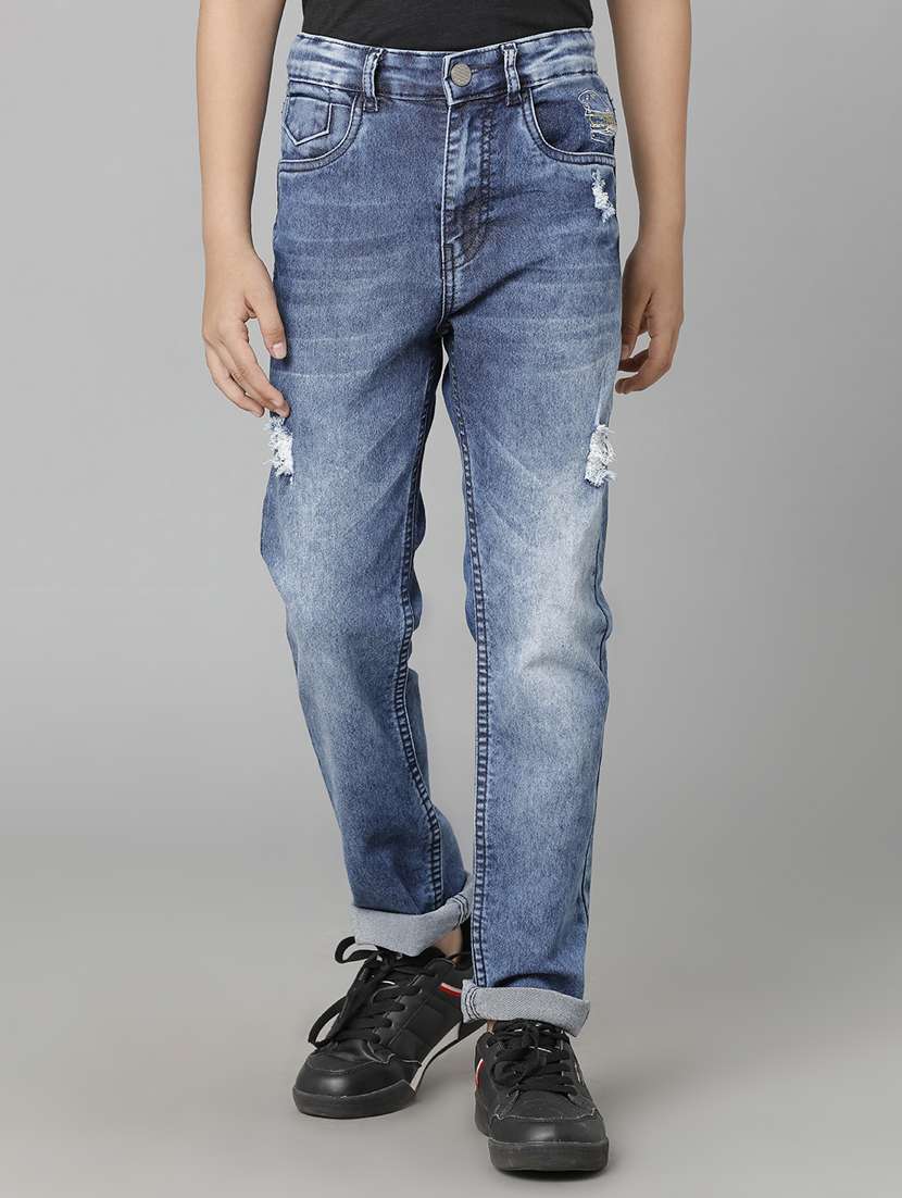 boy's distress slim fit jeans