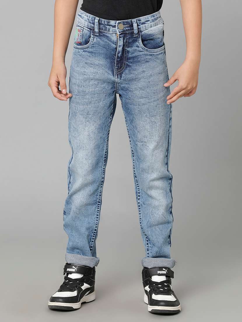 boy's plain slim fit jeans