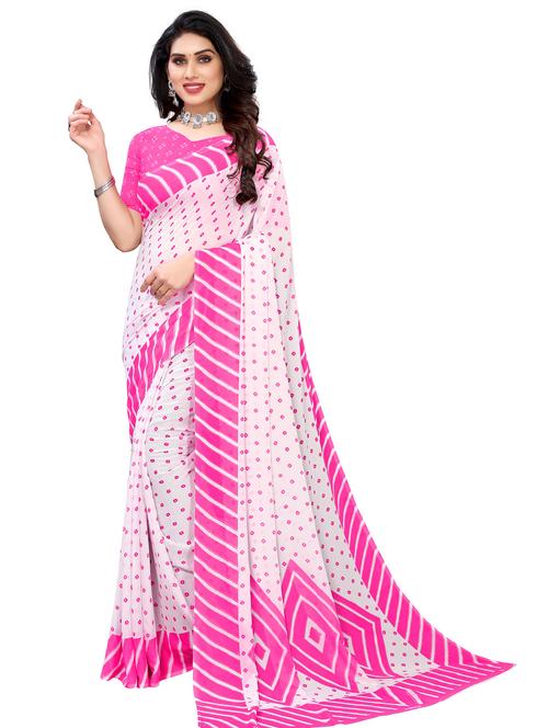 printed  half and half saree with blouse - 19263496 -  Standard Image - 0