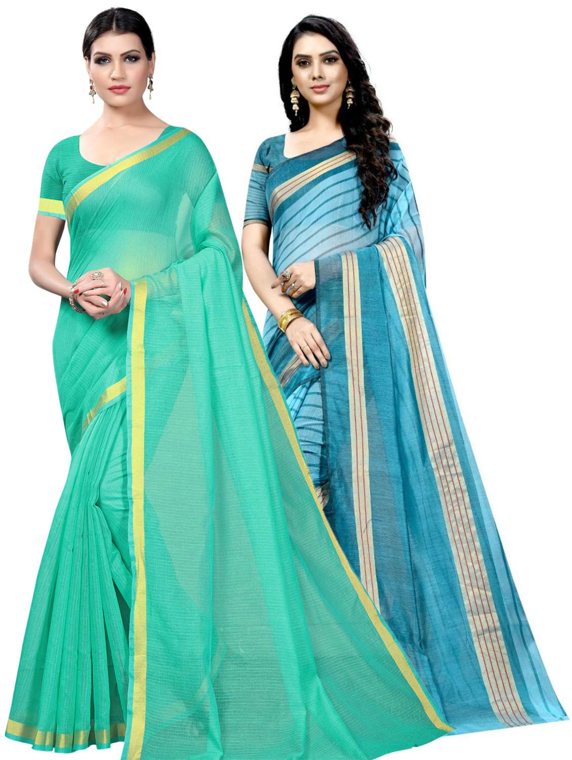 women's saree combo - 19263836 -  Zoom Image - 0