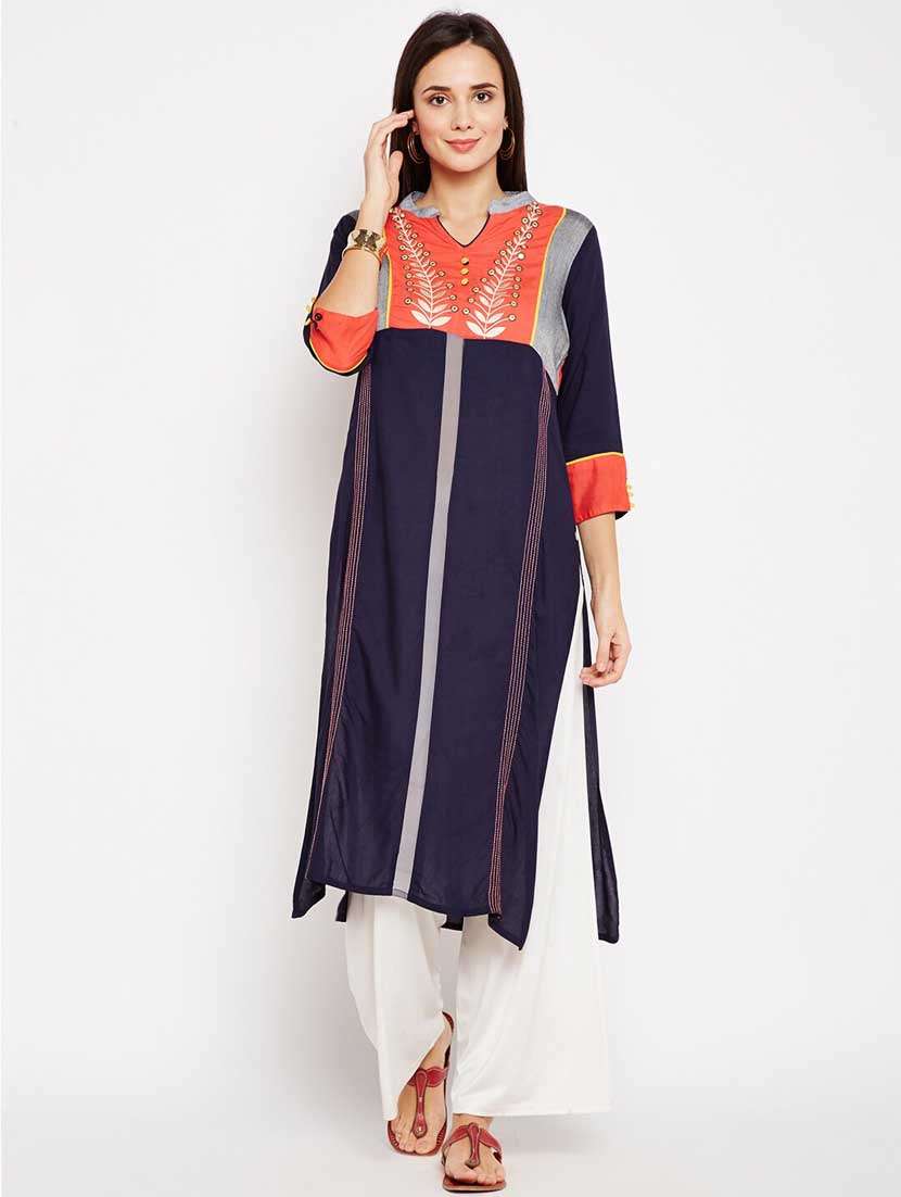 women's straight kurta - 19264397 - Zoom Image - 0