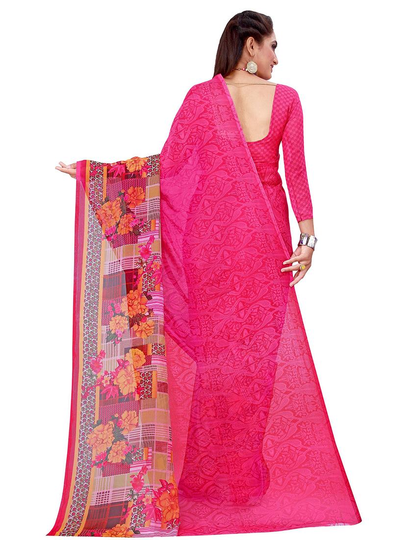 women's saree combo with blouse - 19264942 - Standard Image - 3