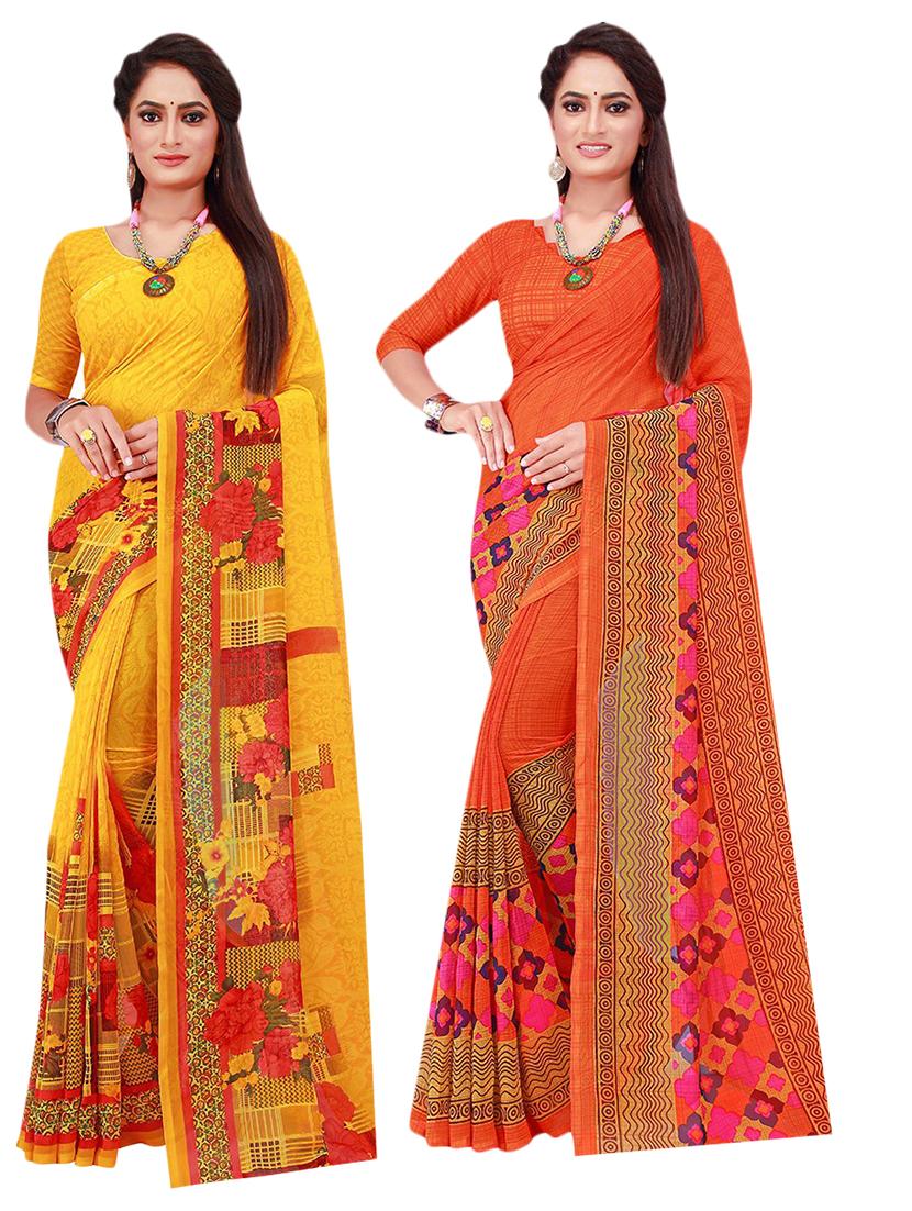 women's saree combo with blouse - 19264967 -  Zoom Image - 0