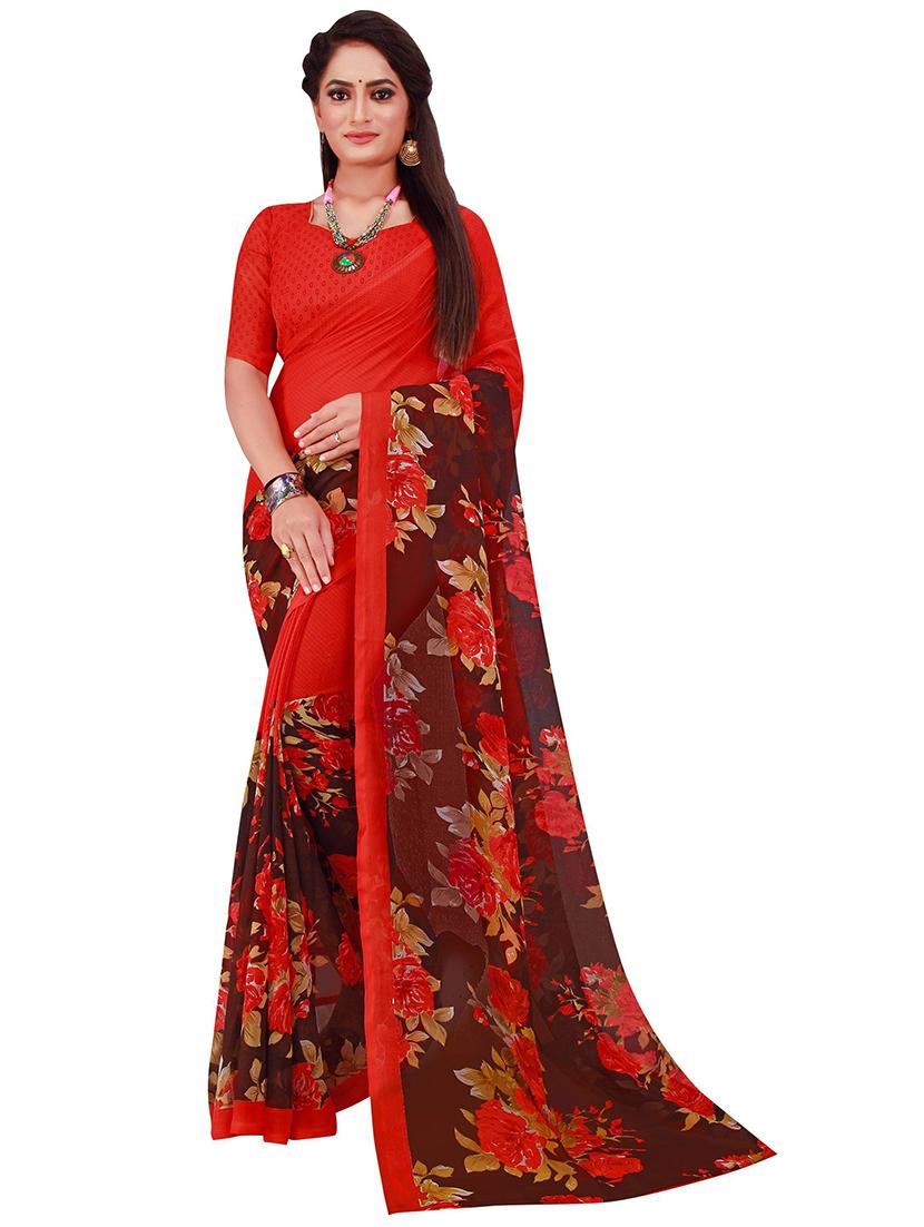 women's saree combo with blouse - 19264971 - Standard Image - 3