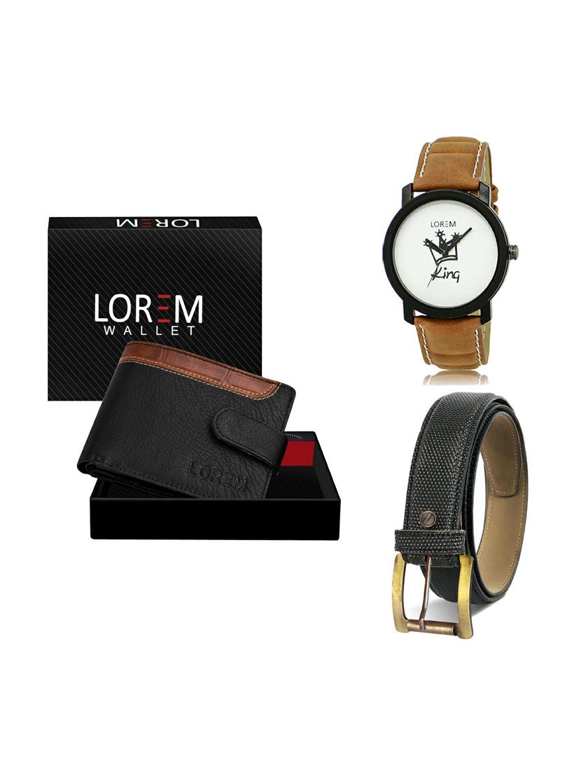 belt, wallet & watch gift combo - 19269208 - Zoom Image - 0