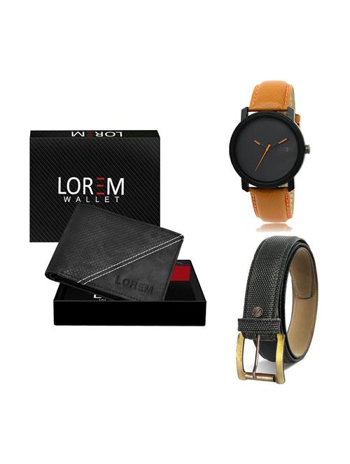 belt, wallet & watch gift combo - 19269288 -  Standard Image - 0