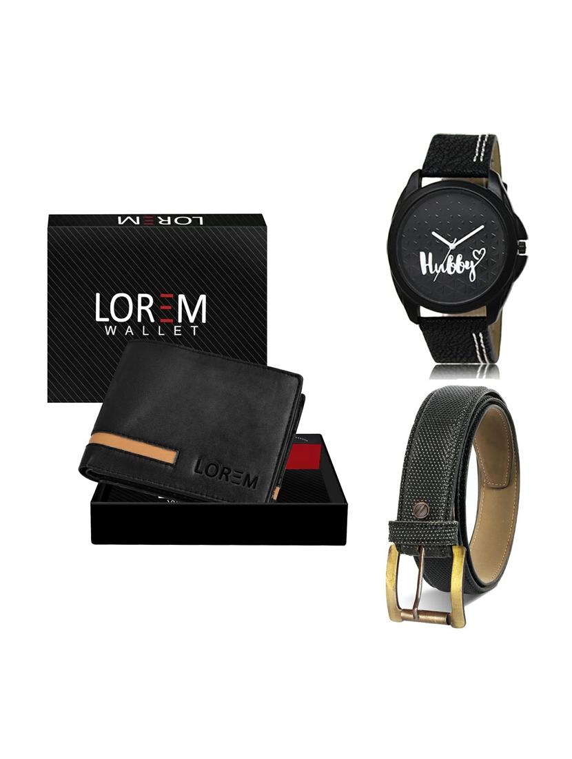 belt, wallet & watch gift combo - 19269790 -  Zoom Image - 0