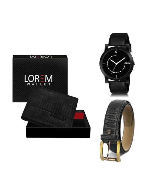 belt, wallet & watch gift combo - 19270049 -  Standard Image - 0