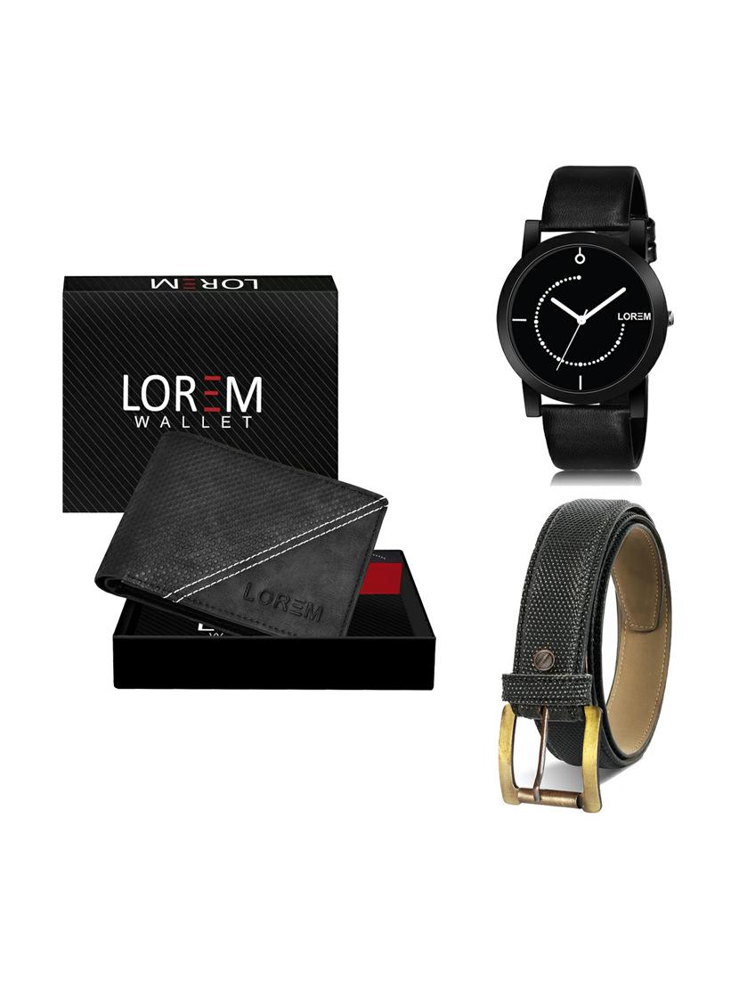 belt, wallet & watch gift combo - 19270053 - Zoom Image - 0