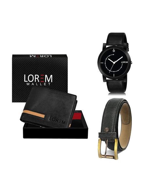 belt, wallet & watch gift combo - 19270060 -  Standard Image - 0