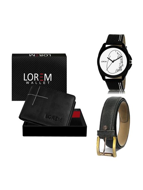 belt, wallet & watch gift combo - 19270239 -  Standard Image - 0