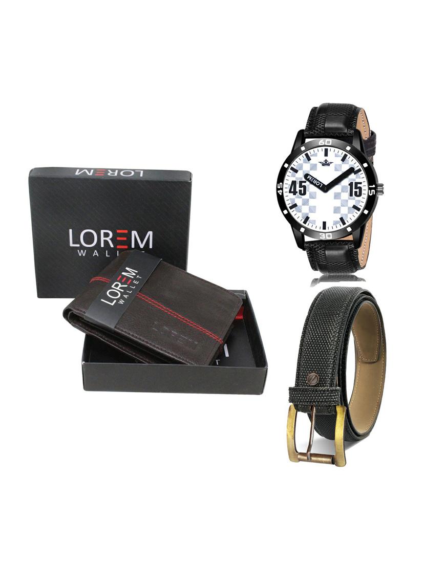 belt, wallet & watch gift combo - 19270341 - Zoom Image - 0