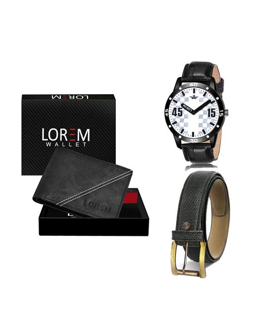 belt, wallet & watch gift combo - 19270369 - Standard Image - 0
