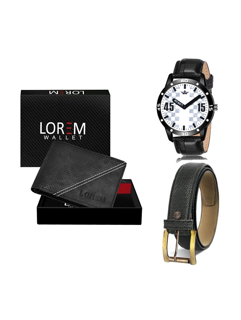 belt, wallet & watch gift combo - 19270369 - Zoom Image - 0
