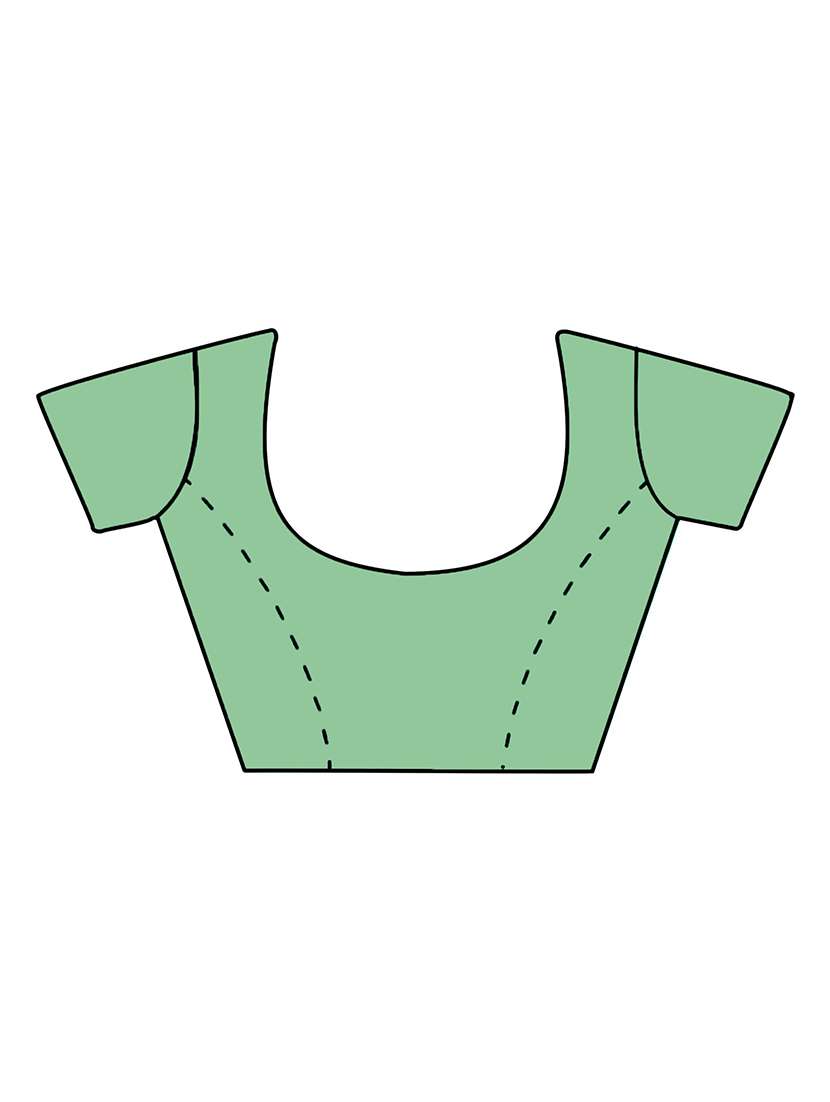 light blue printed saree with blouse - 19281470 -  Standard Image - 3