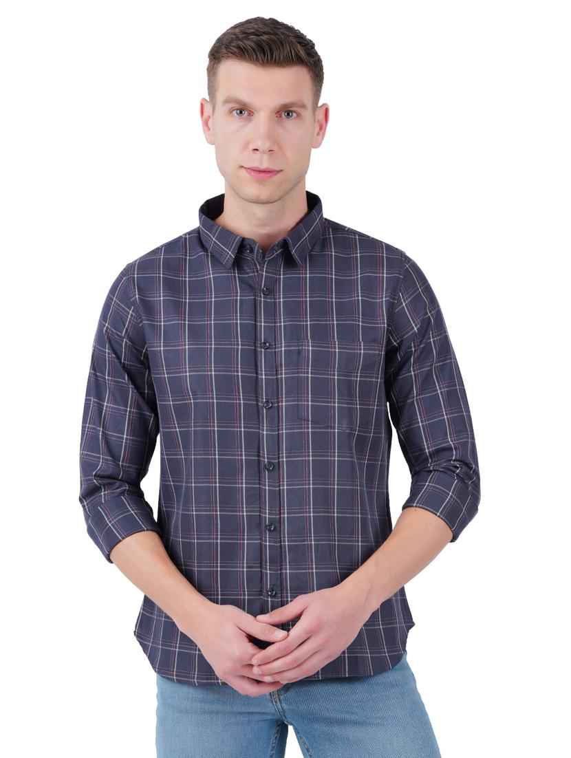 mens checks casual shirt - 19282435 - Zoom Image - 0
