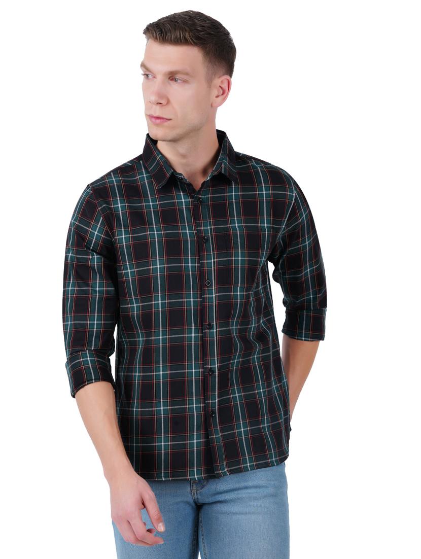 mens checks casual shirt