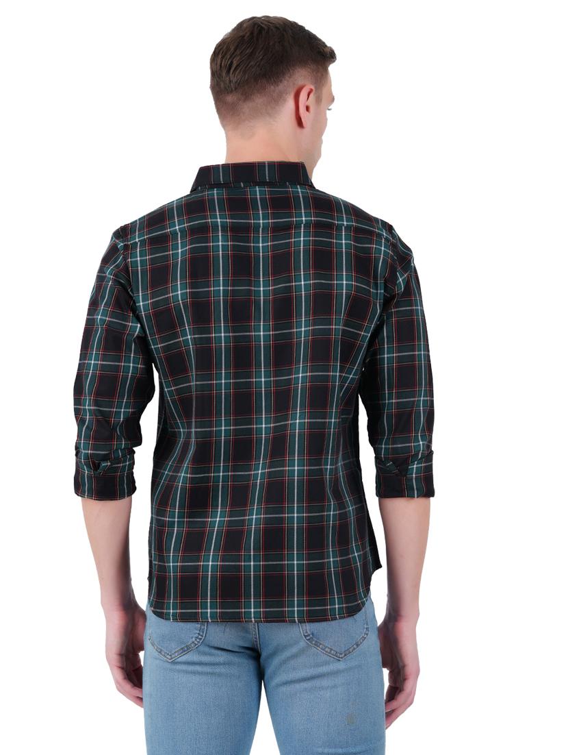 mens checks casual shirt - 19282437 - Standard Image - 3