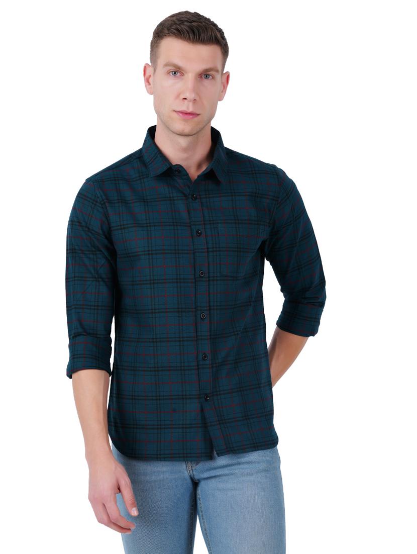mens checks casual shirt
