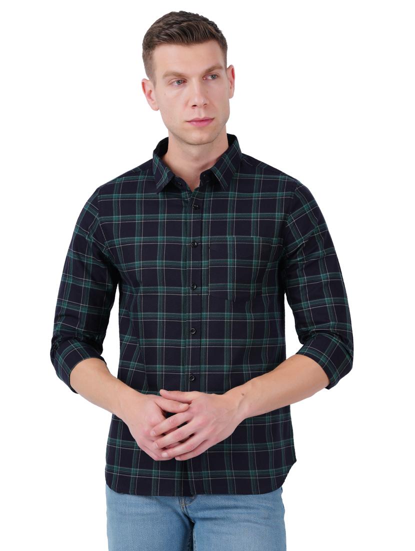 mens checks casual shirt - 19282443 - Zoom Image - 0