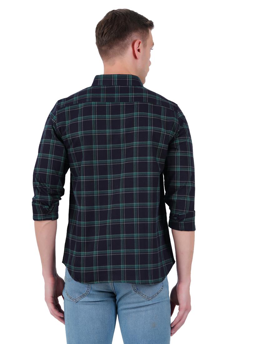 mens checks casual shirt - 19282443 - Standard Image - 3