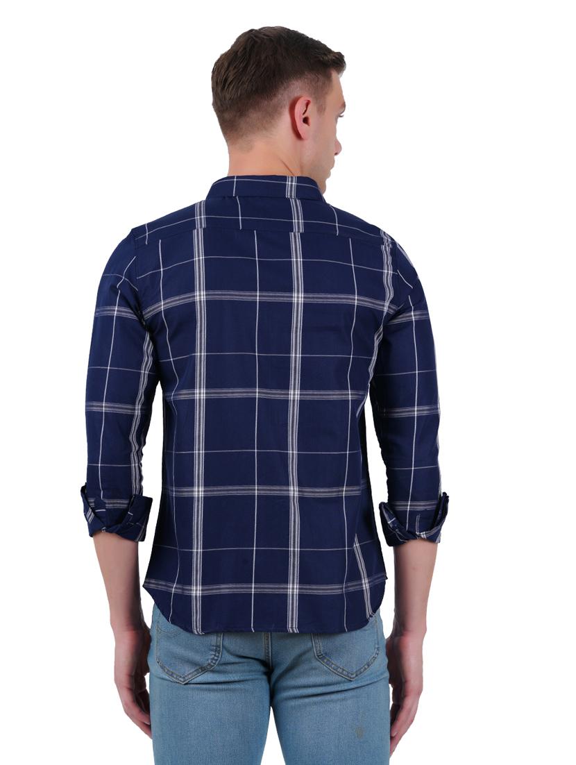 mens checks casual shirt - 19282447 - Standard Image - 3