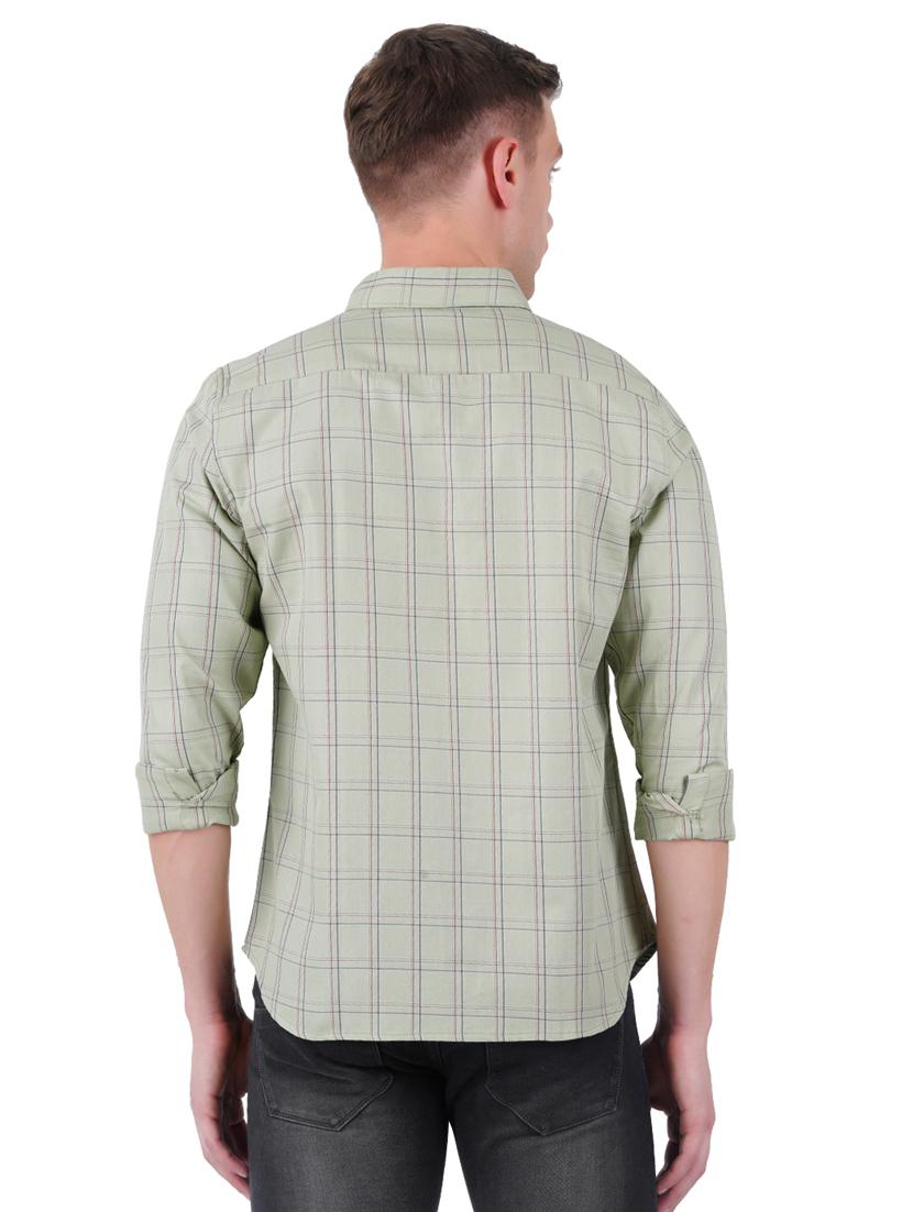 mens checks casual shirt - 19282449 - Standard Image - 3