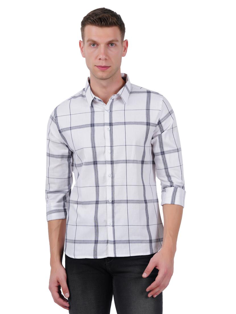 mens checks casual shirt