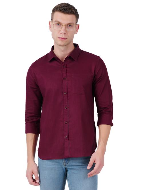 mens solid casual shirt - 19282459 - Standard Image - 0