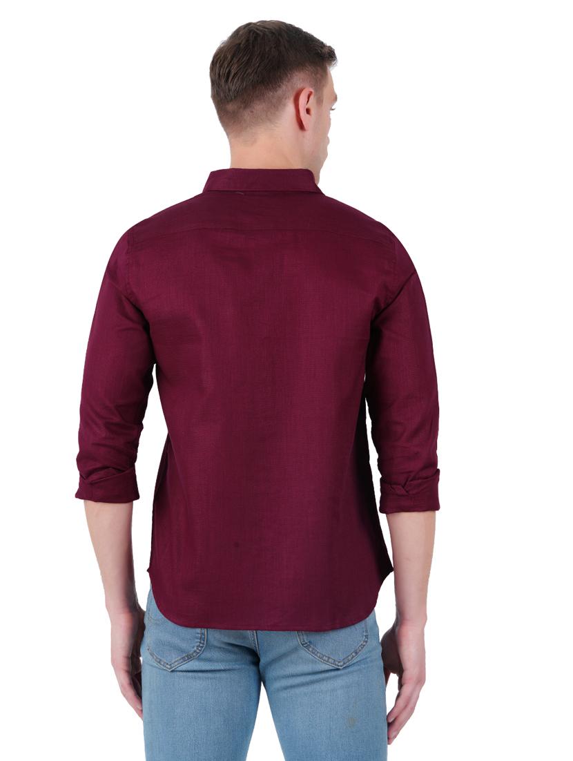mens solid casual shirt - 19282459 - Standard Image - 3