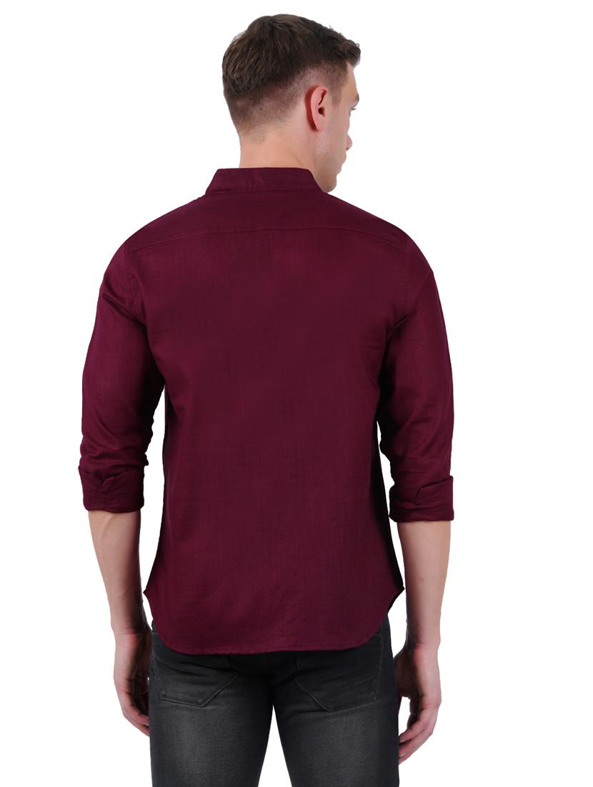 mens solid casual shirt - 19282464 - Standard Image - 3