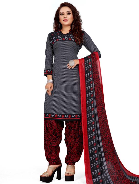 printed unstitched suit set