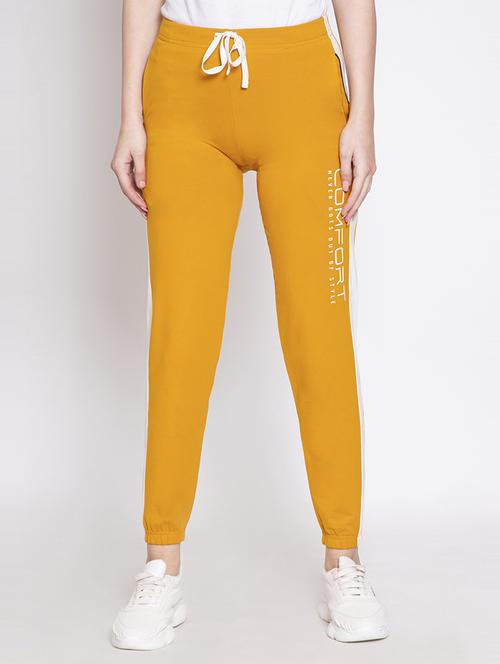yellow colored blocked jogger - 19285117 - Standard Image - 0
