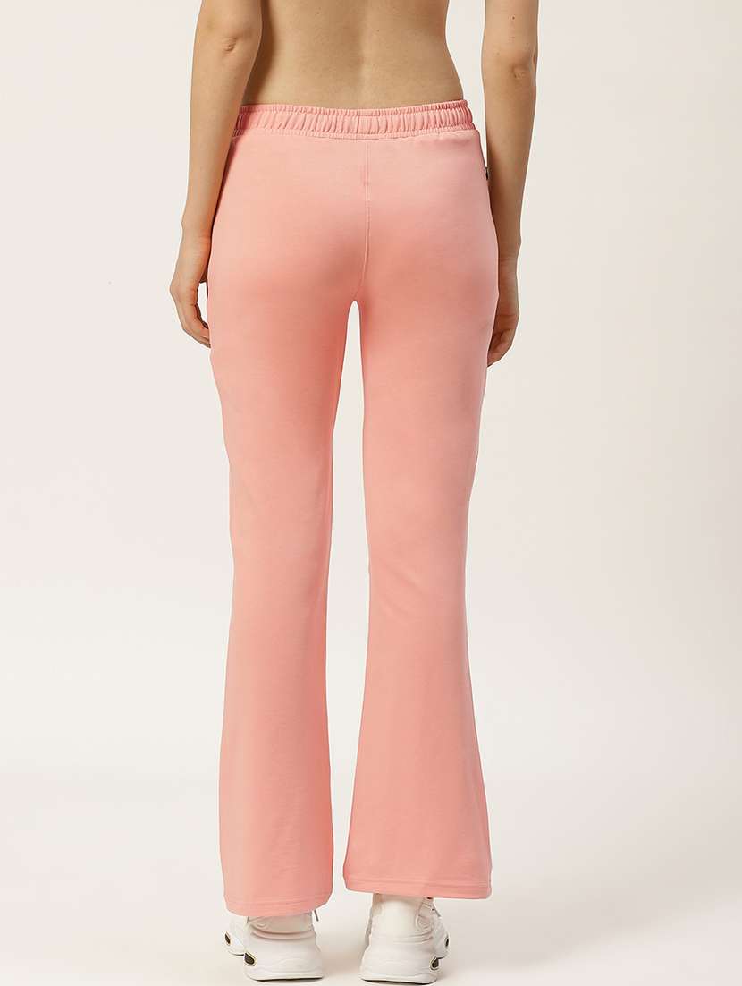 Mid Rise Solid Track Pant