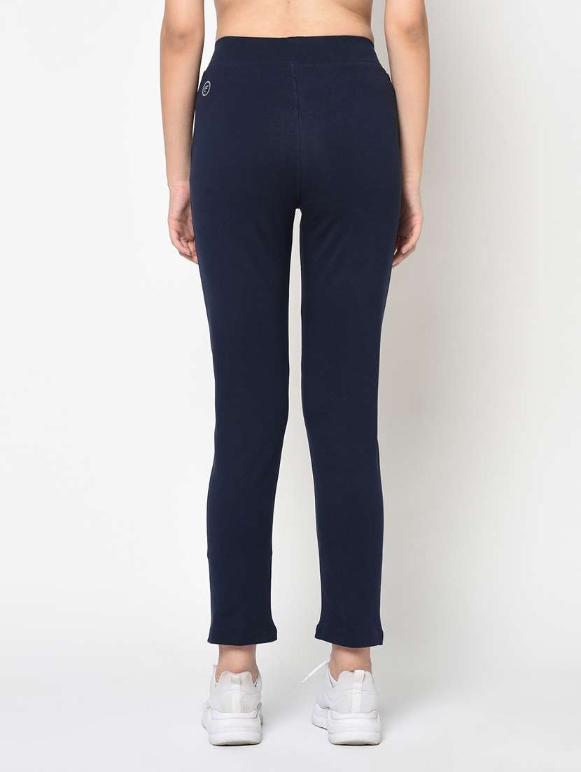 mid rise solid track pant - 19285200 -  Standard Image - 3