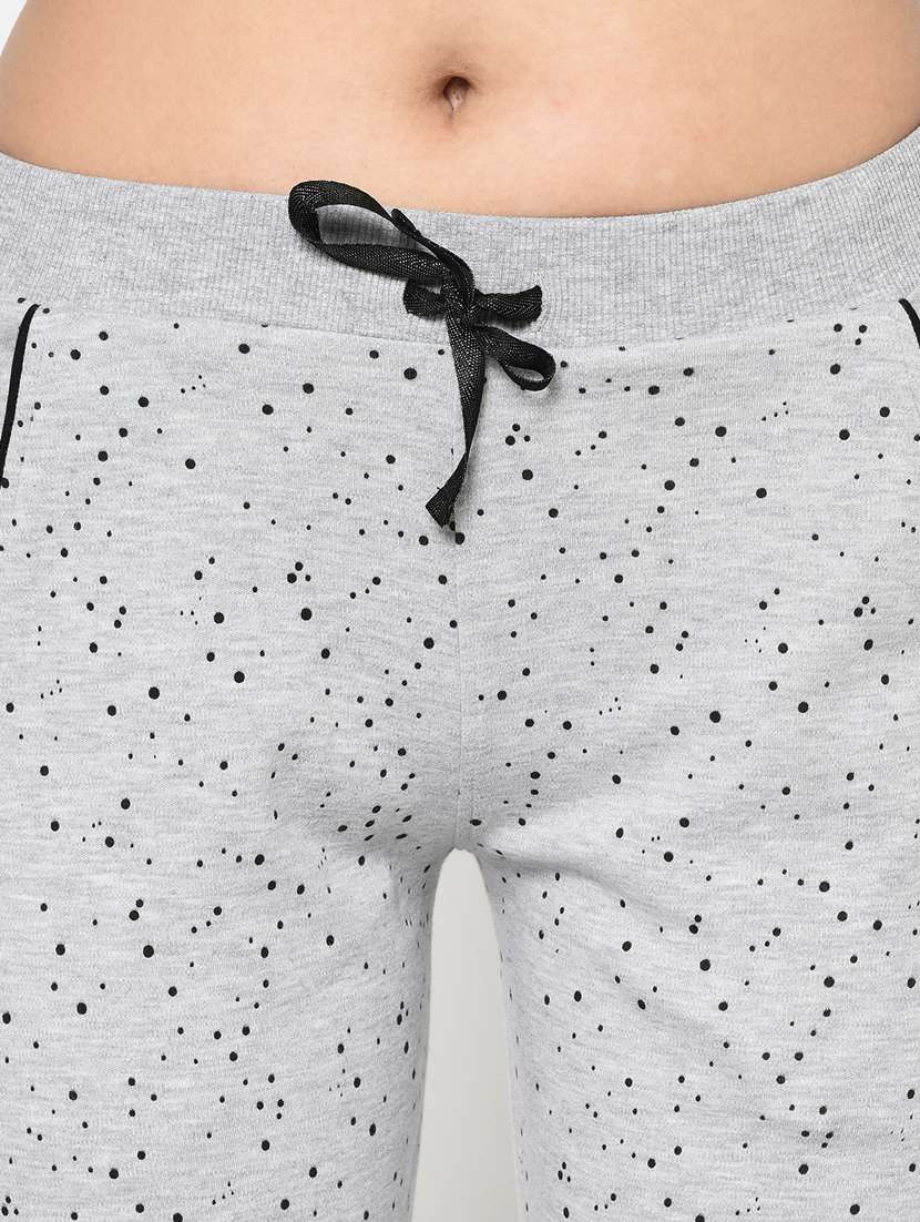 Mid Rise Printed Track Pant