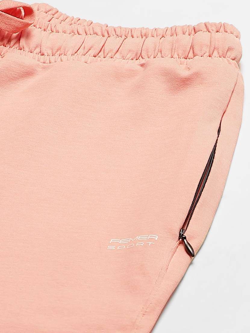 mid rise solid track pant - 19285204 - Standard Image - 5